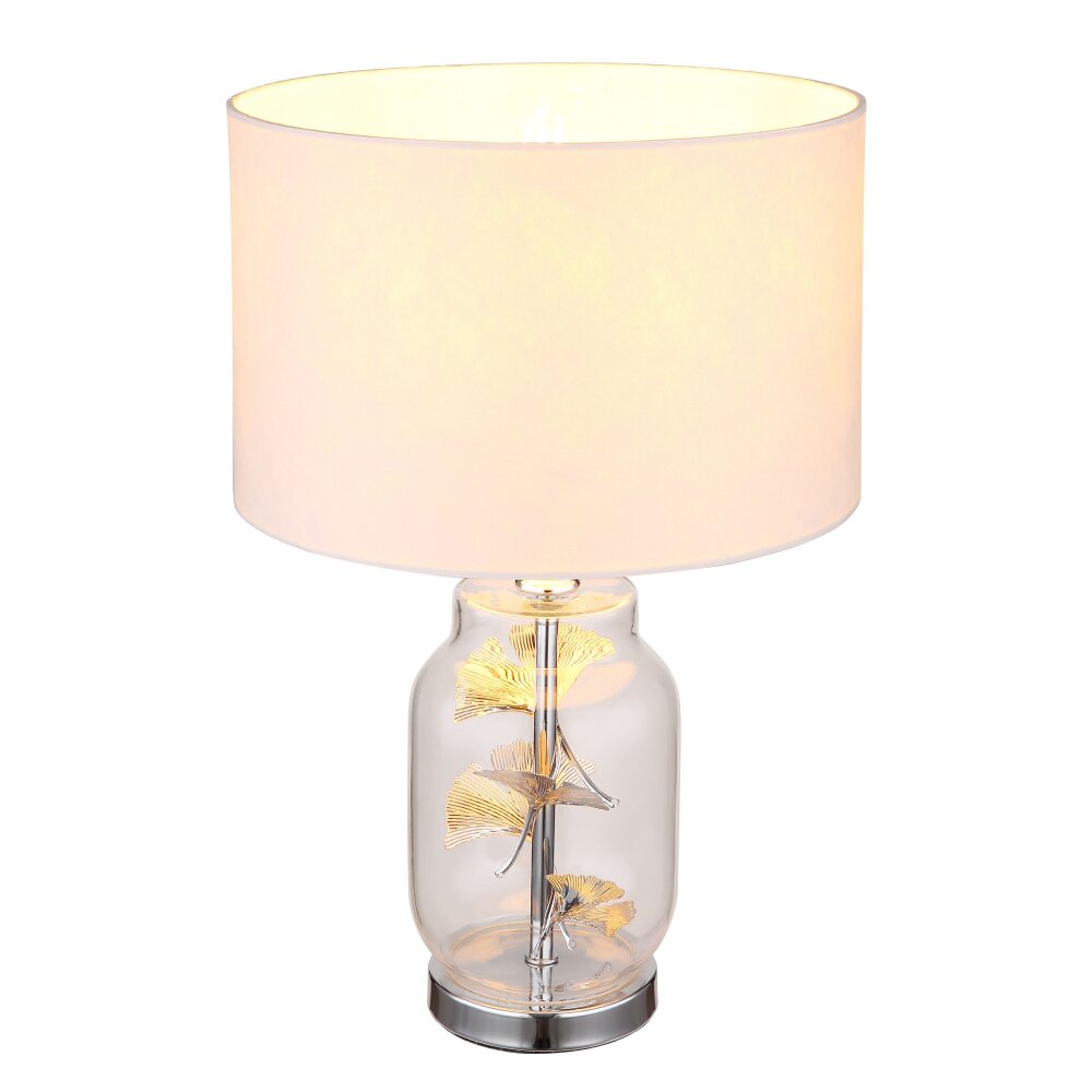 Oświetlenie Globo Ginko Lampa stołowa Chrom, Przezroczysty, 1-punktowy main product photo