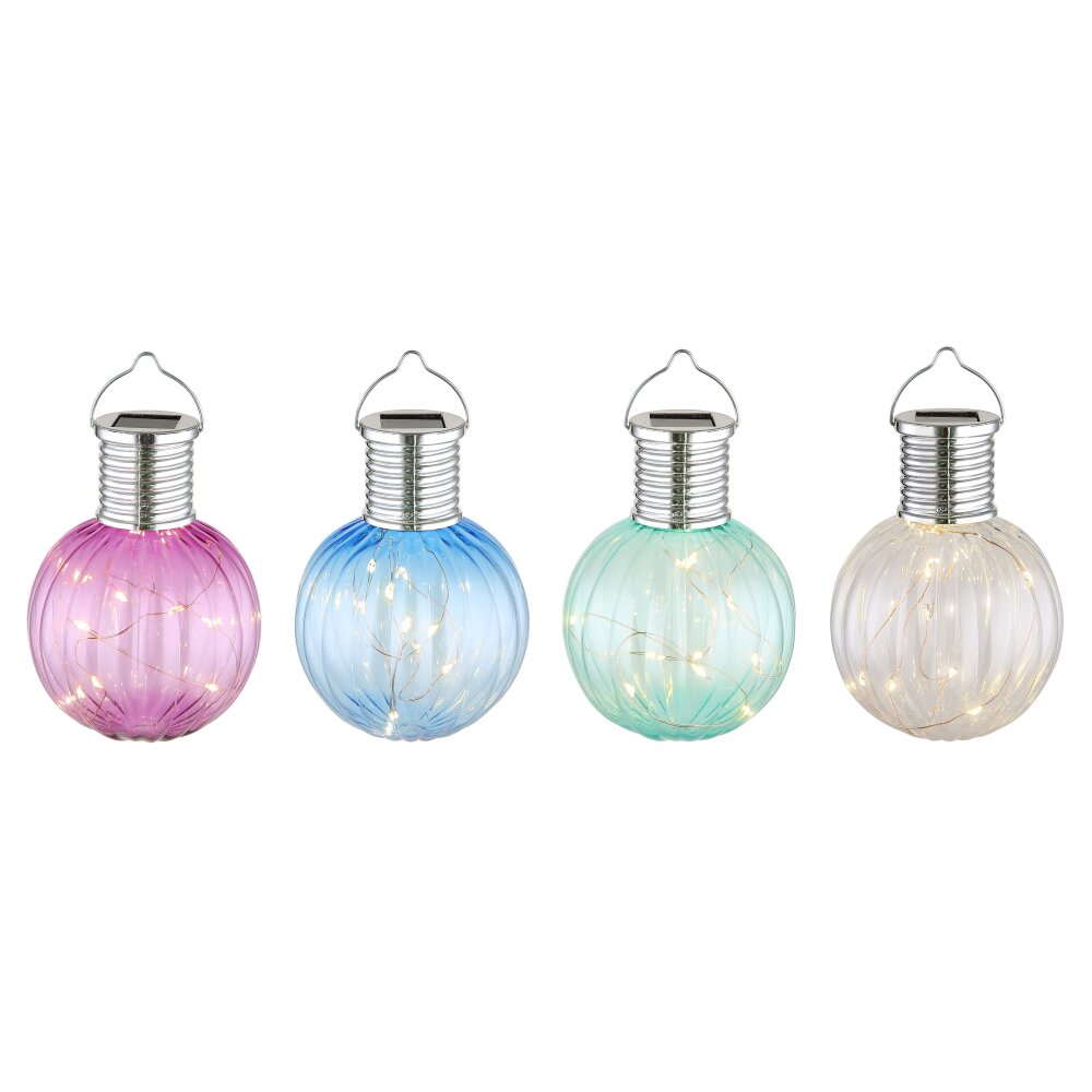 Oświetlenie Globo Solar Lampa solarna LED Chrom, Srebrny, 12-punktowe main product photo