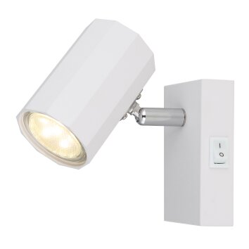 Oświetlenie Globo James lampa sufitowa, spot sufitowy, kinkiet, spot ścienny biały, 1-punktowy