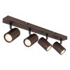 Oświetlenie Globo James lampa sufitowa, spot sufitowy, kinkiet, spot ścienny brązowy, 4-punktowe