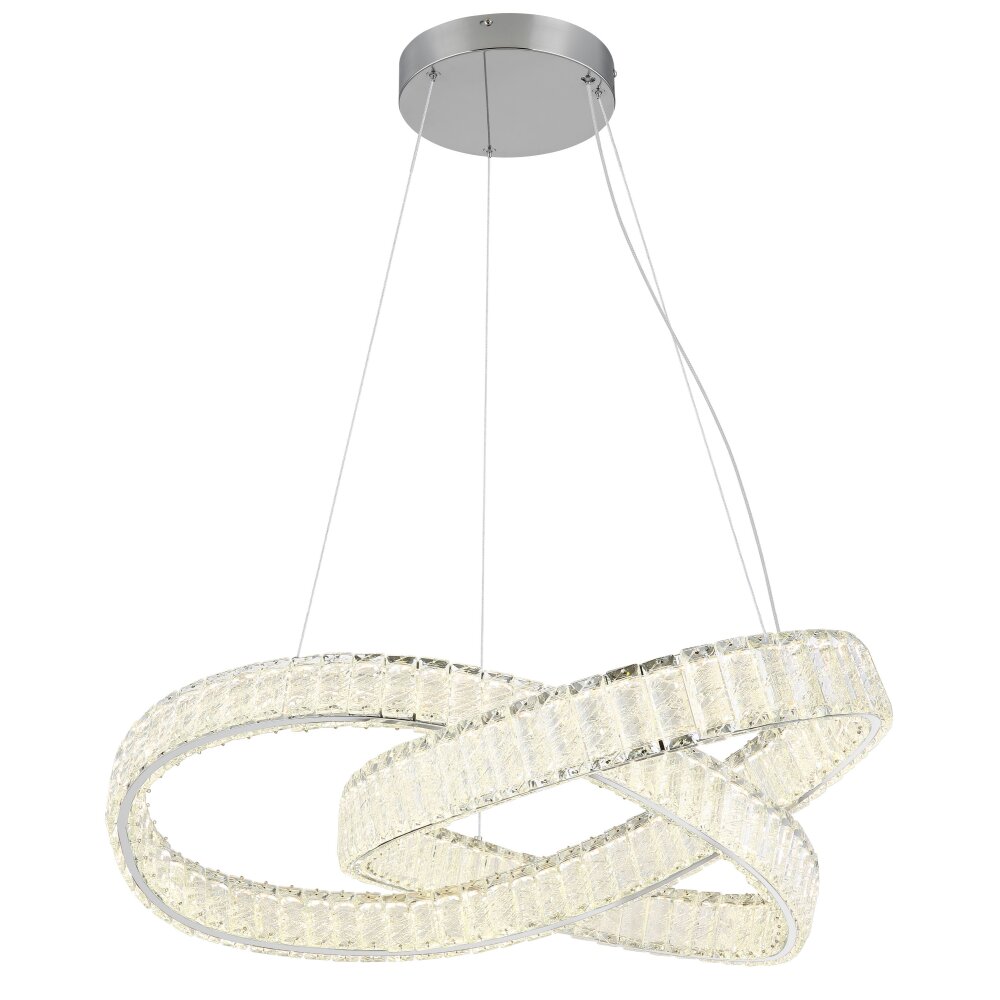 Oświetlenie Globo Mucky Lampa wisząca LED Chrom, 1-punktowy, Zdalne sterowanie main product photo
