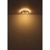 Oświetlenie Globo Julio Lampa sufitowa LED Ciemne drewno, Ecru, 1-punktowy