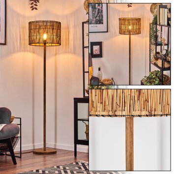 Cando lampa stojąca kolory naturalne, czarny, 1-punktowy