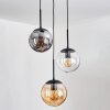 Gastor Lampa wisząca, Kula świetlna W kolorze bursztynu, Przezroczysty, Przydymiony, 3-punktowe