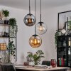 Gastor lampa wisząca, kula świetlna bursztynowy, przezroczysty, przydymiony, 3-punktowe