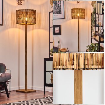 Cando lampa stojąca kolory naturalne, czarny, 1-punktowy