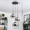 Gastor Lampa wisząca, Kula świetlna Chrom, Przezroczysty, Przydymiony, 3-punktowe