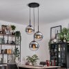 Gastor Lampa wisząca, Kula świetlna Chrom, Przezroczysty, Przydymiony, 3-punktowe