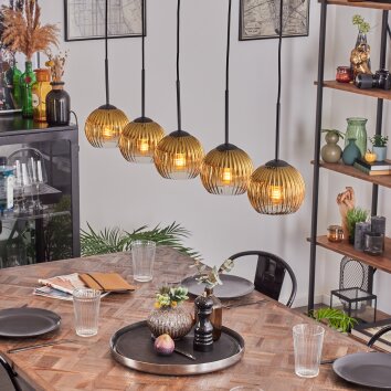 Koyoto Kula świetlna, Lampa wisząca Czarny, 5-punktowe