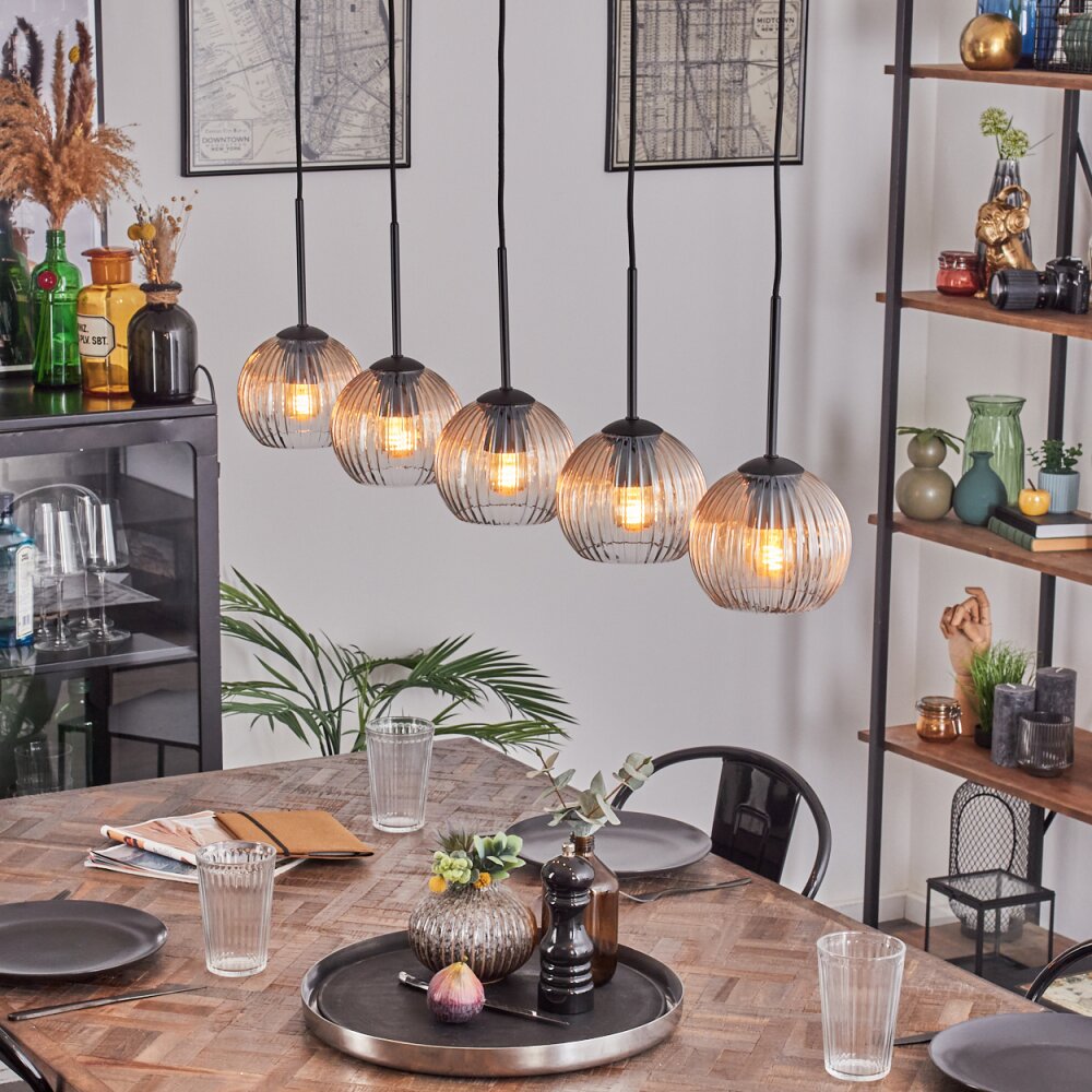 Koyoto Kula świetlna, Lampa wisząca Czarny, 5-punktowe main product photo
