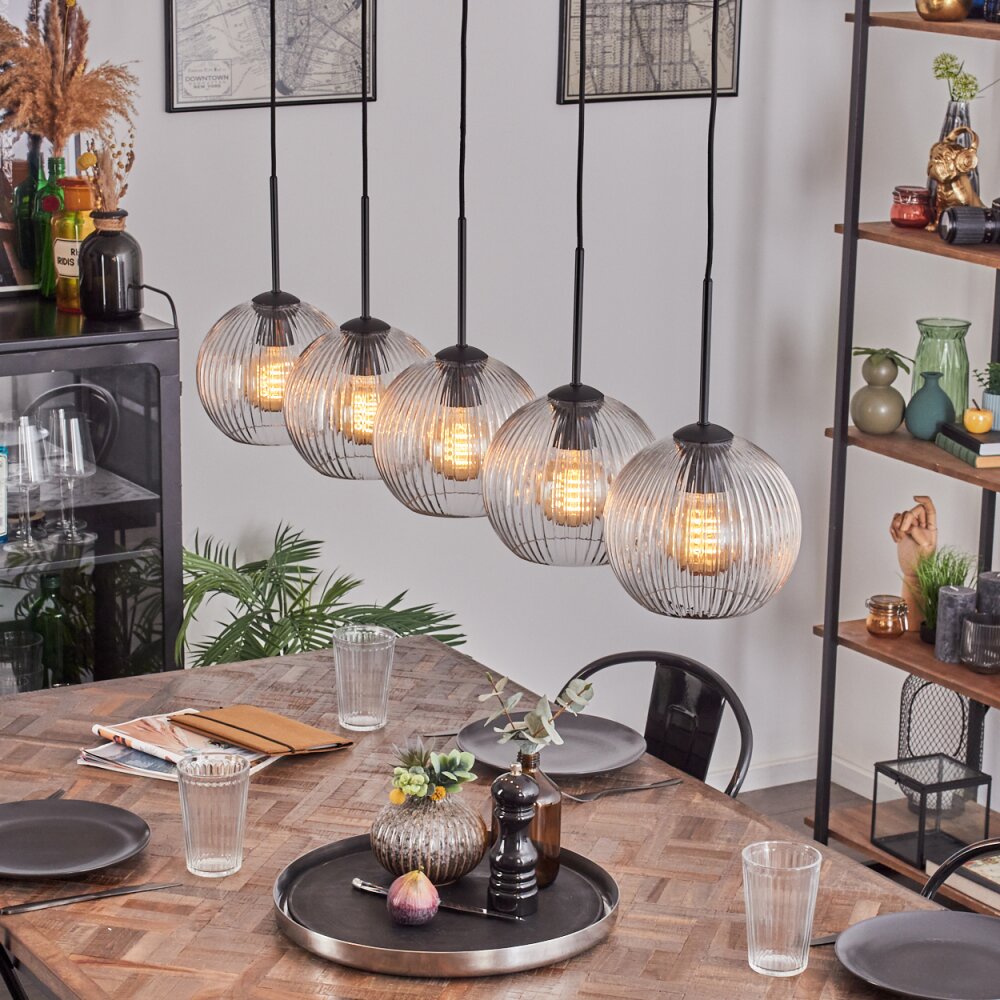 Koyoto Kula świetlna, Lampa wisząca Czarny, 5-punktowe main product photo