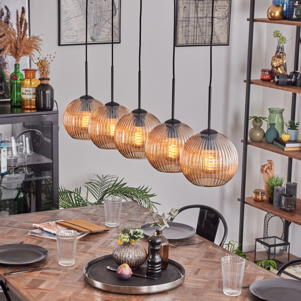 Koyoto Kula świetlna, Lampa wisząca Czarny, 5-punktowe main product photo