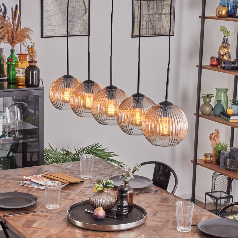Koyoto Kula świetlna, Lampa wisząca Czarny, 5-punktowe main product photo