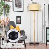 Chellas lampa stojąca kolory naturalne, czarny, 1-punktowy