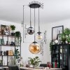 Gastor lampa wisząca, kula świetlna 30 cm bursztynowy, przezroczysty, przydymiony, 3-punktowe