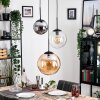 Gastor lampa wisząca, kula świetlna 30 cm bursztynowy, przezroczysty, przydymiony, 3-punktowe