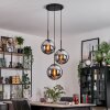 Gastor Lampa wisząca, Kula świetlna 30 cm Chrom, Przydymiony, 3-punktowe