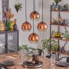 Koyoto lampa wisząca, kula świetlna 35 cm przezroczysty, miedziany, 4-punktowe