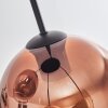 Koyoto lampa wisząca, kula świetlna 35 cm przezroczysty, miedziany, 4-punktowe