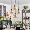 Koyoto Lampa wisząca, Kula świetlna W kolorze bursztynu, 4-punktowe