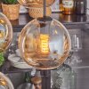 Koyoto Lampa wisząca, Kula świetlna W kolorze bursztynu, 4-punktowe