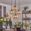 Koyoto Lampa wisząca, Kula świetlna W kolorze bursztynu, 4-punktowe