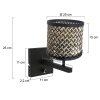 Oświetlenie Steinhauer Stang Lampa ścienna Czarny, 1-punktowy