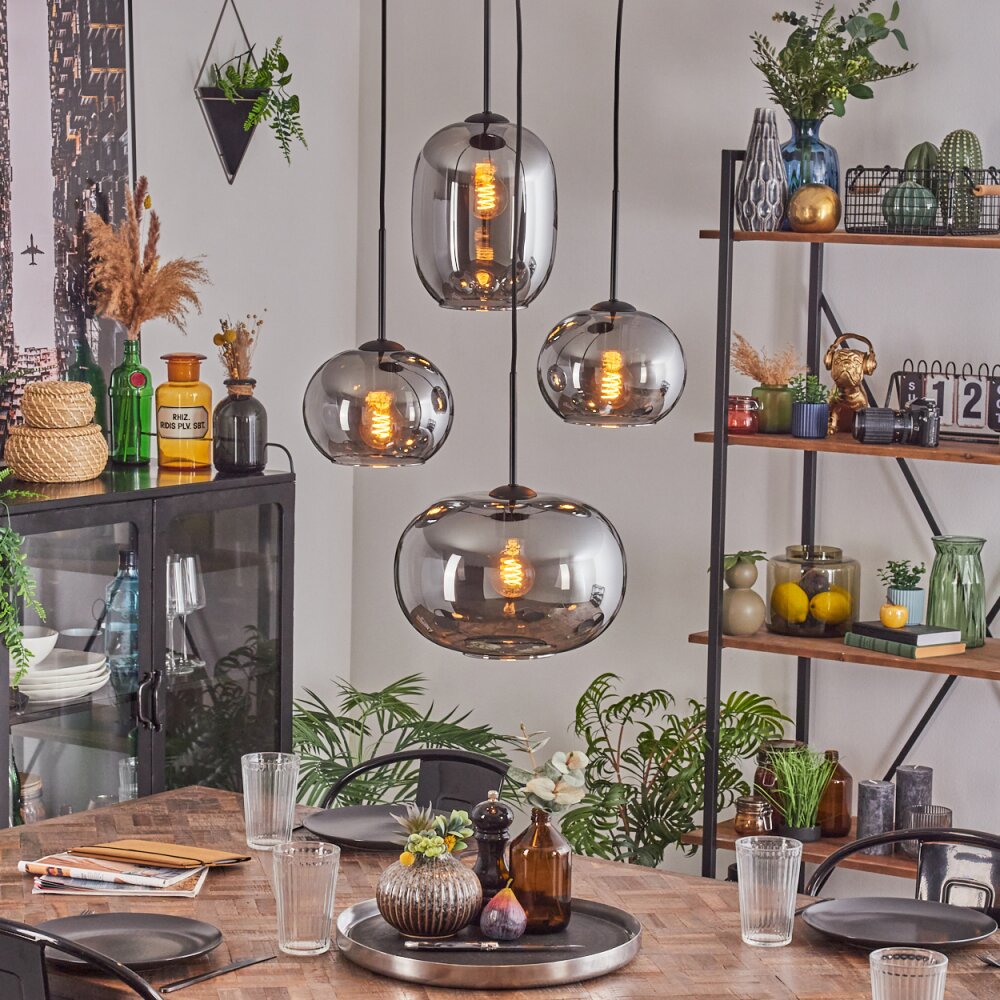 Apedo Lampa wisząca, Kula świetlna, Lampa wisząca Przydymiony, 4-punktowe main product photo