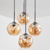 Ripoll lampa wisząca, kula świetlna, lampa wisząca bursztynowy, 4-punktowe