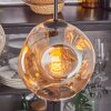 Ripoll Lampa wisząca, Kula świetlna, Lampa wisząca W kolorze bursztynu, 4-punktowe