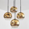 Ripoll Lampa wisząca, Kula świetlna, Lampa wisząca Złoty, Przezroczysty, 4-punktowe