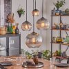 Koyoto Lampa wisząca, Kula świetlna, Lampa wisząca Przezroczysty, Przydymiony, 4-punktowe