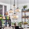 Koyoto lampa wisząca, kula świetlna, lampa wisząca bursztynowy, przezroczysty, 4-punktowe