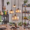 Koyoto lampa wisząca, kula świetlna, lampa wisząca bursztynowy, przezroczysty, 4-punktowe