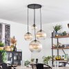 Koyoto lampa wisząca, kula świetlna, lampa wisząca bursztynowy, przezroczysty, 4-punktowe