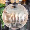 Koyoto lampa wisząca, kula świetlna, lampa wisząca bursztynowy, przezroczysty, 4-punktowe