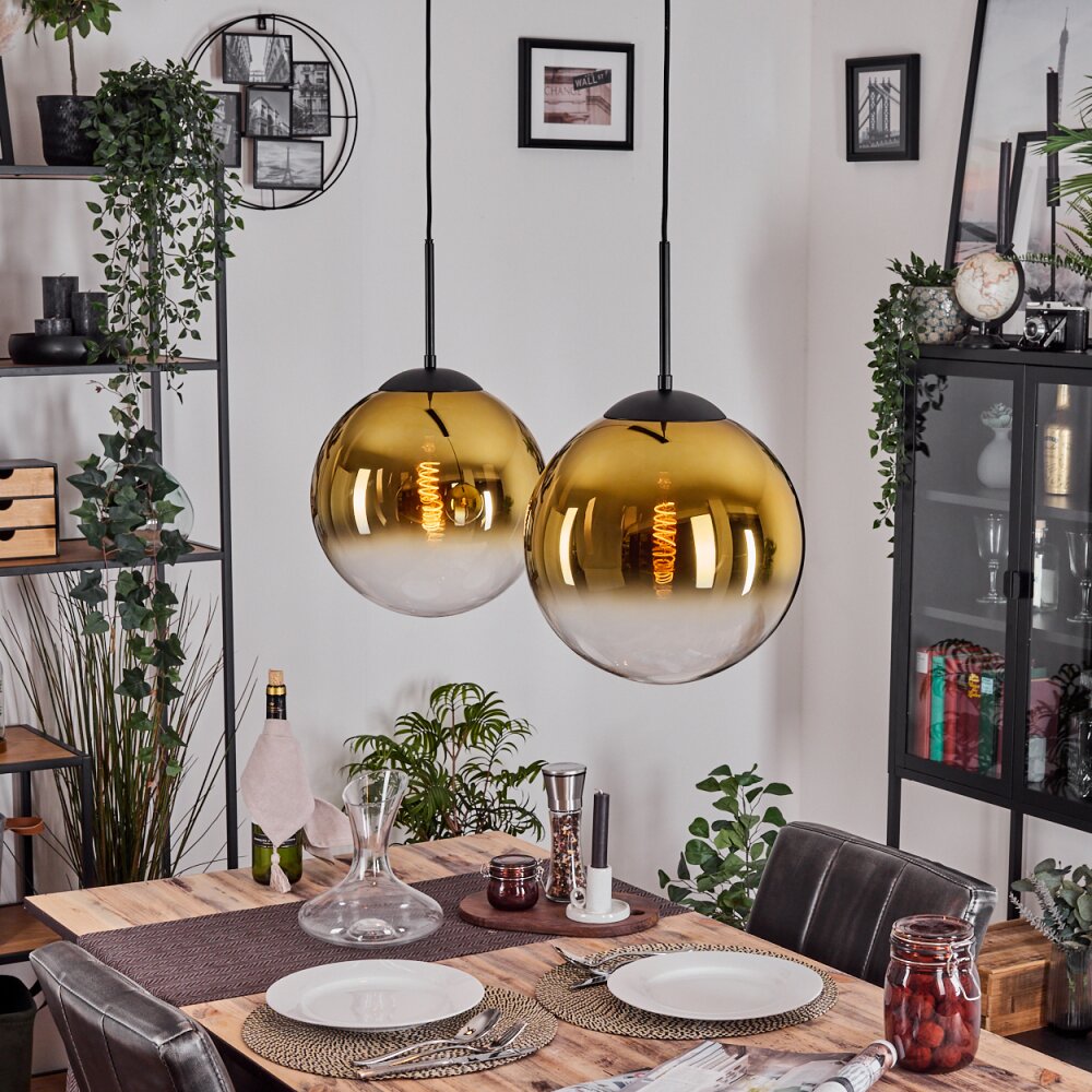 Gastor Lampa wisząca, Kula świetlna, Lampa wisząca Złoty, Przezroczysty, 2-punktowe main product photo