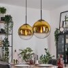 Gastor Lampa wisząca, Kula świetlna, Lampa wisząca Złoty, Przezroczysty, 2-punktowe