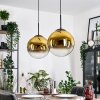 Gastor Lampa wisząca, Kula świetlna, Lampa wisząca Złoty, Przezroczysty, 2-punktowe