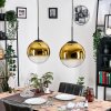 Gastor Lampa wisząca, Kula świetlna, Lampa wisząca Złoty, Przezroczysty, 2-punktowe