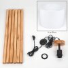 Bassagoda lampa stojąca kolory naturalne, czarny, 1-punktowy