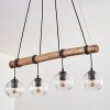 Koyoto lampa wisząca, kula świetlna, lampa wisząca kolory naturalne, czarny, 4-punktowe