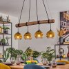 Koyoto lampa wisząca, kula świetlna, lampa wisząca kolory naturalne, czarny, 4-punktowe