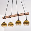 Koyoto lampa wisząca, kula świetlna, lampa wisząca kolory naturalne, czarny, 4-punktowe