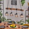 Koyoto lampa wisząca, kula świetlna, lampa wisząca kolory naturalne, czarny, 4-punktowe
