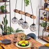 Koyoto lampa wisząca, kula świetlna, lampa wisząca kolory naturalne, czarny, 4-punktowe