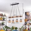 Koyoto lampa wisząca, kula świetlna, lampa wisząca kolory naturalne, czarny, 4-punktowe