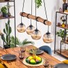Koyoto lampa wisząca, kula świetlna, lampa wisząca kolory naturalne, czarny, 4-punktowe