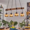 Koyoto lampa wisząca, kula świetlna, lampa wisząca kolory naturalne, czarny, 4-punktowe