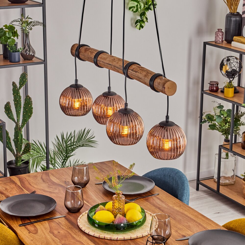 Koyoto Lampa wisząca, Kula świetlna, Lampa wisząca Ecru, Czarny, 4-punktowe main product photo